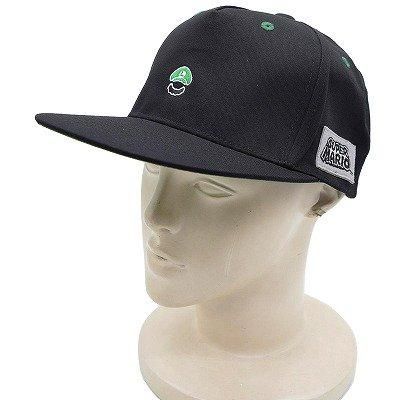 メンズ レディース スーパーマリオ ルイージキャップ ブラック