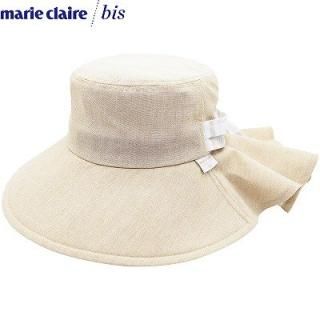 ޥꥯ졼ӥ ǥ ȥ饤 㥶ϥå STRIPES GATHER HAT marie claire bis UV ١ ؿ ˹ ղ 242058301