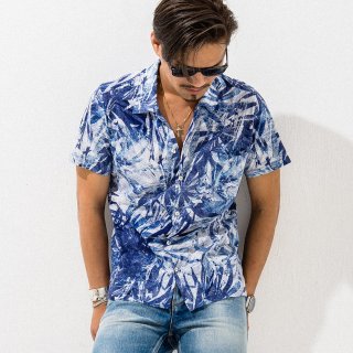 ALOHA CUT SHIRTSBLUE