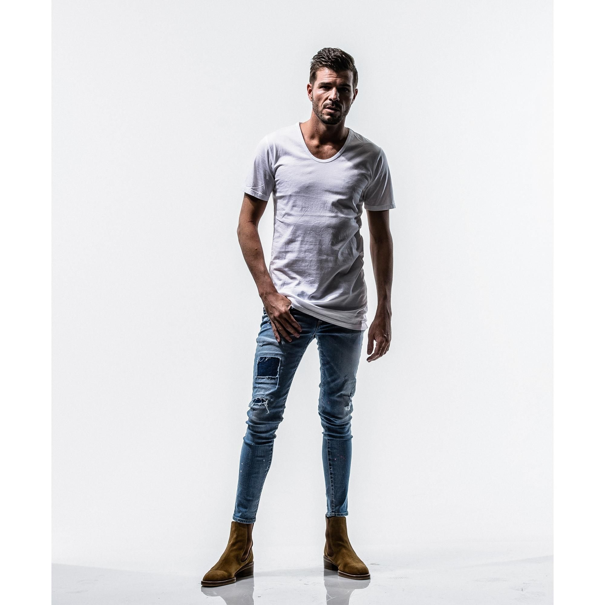 RESOUND CLOTHING スーパーストレッチスキニーデニム 5 XXL