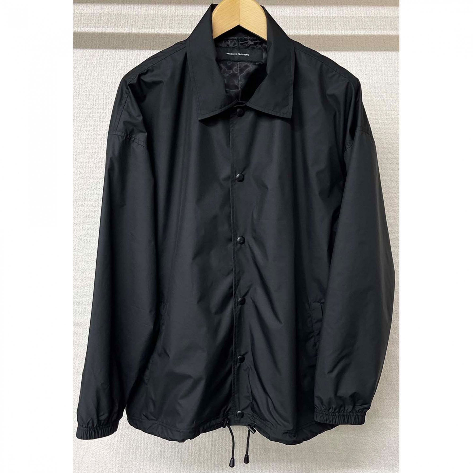 OVER coach Jacket  BLACK