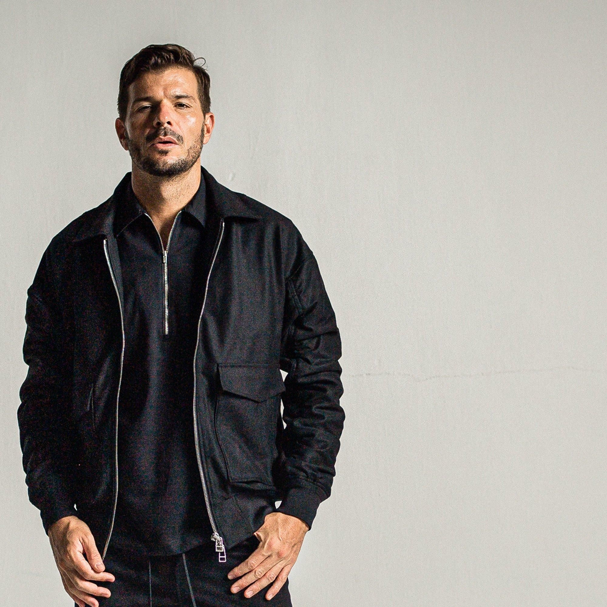 AG wool flight jk BLACK