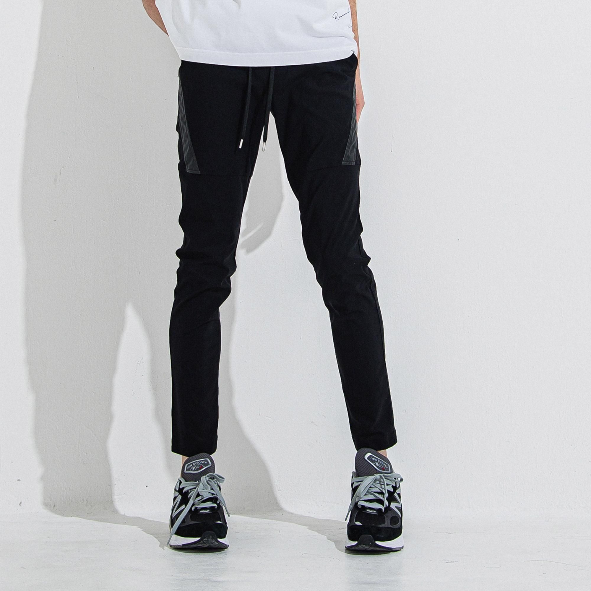 TYLER NYLON PANTS BLACK
