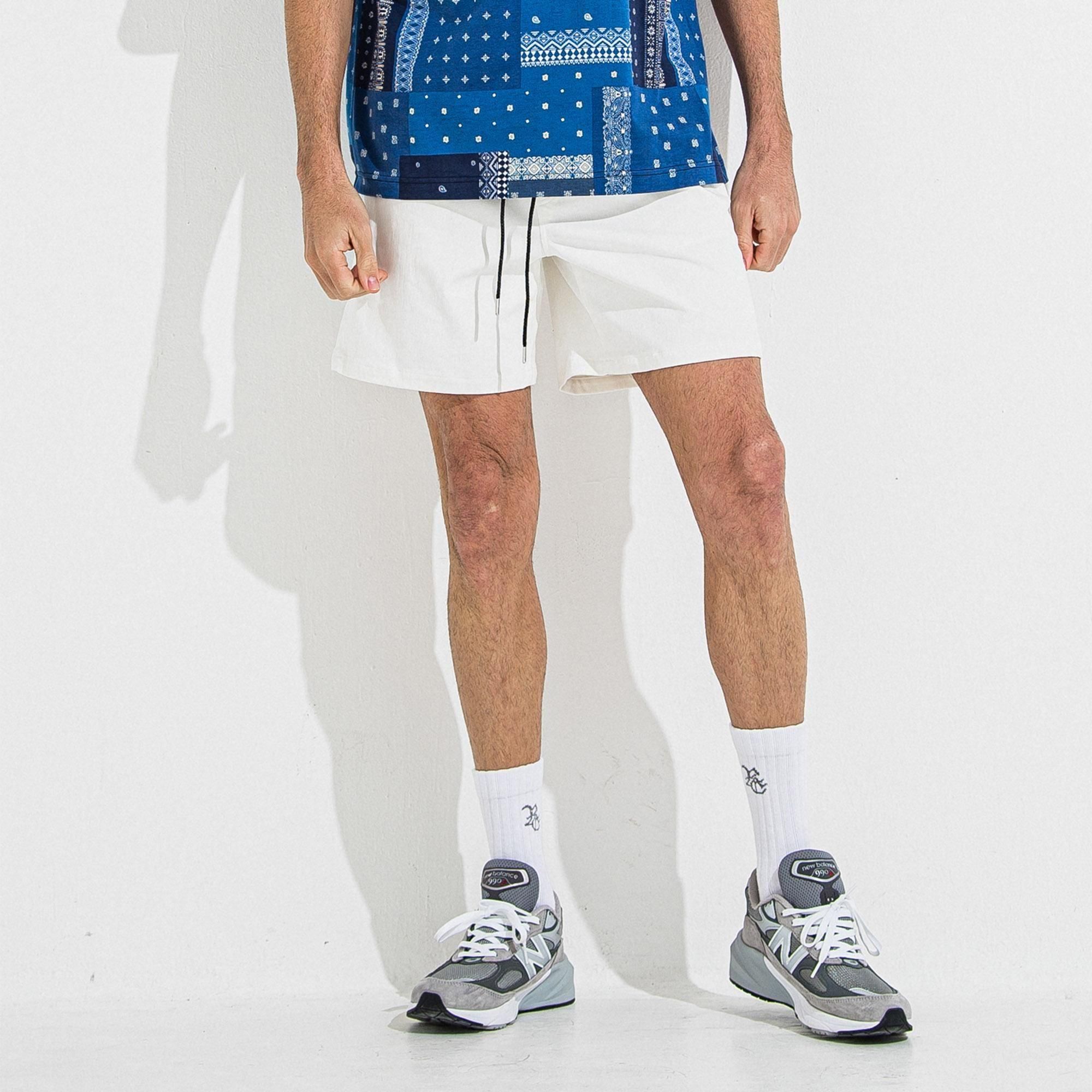 <img class='new_mark_img1' src='https://img.shop-pro.jp/img/new/icons1.gif' style='border:none;display:inline;margin:0px;padding:0px;width:auto;' />DENIM JERSEY  SHORTS WHITE