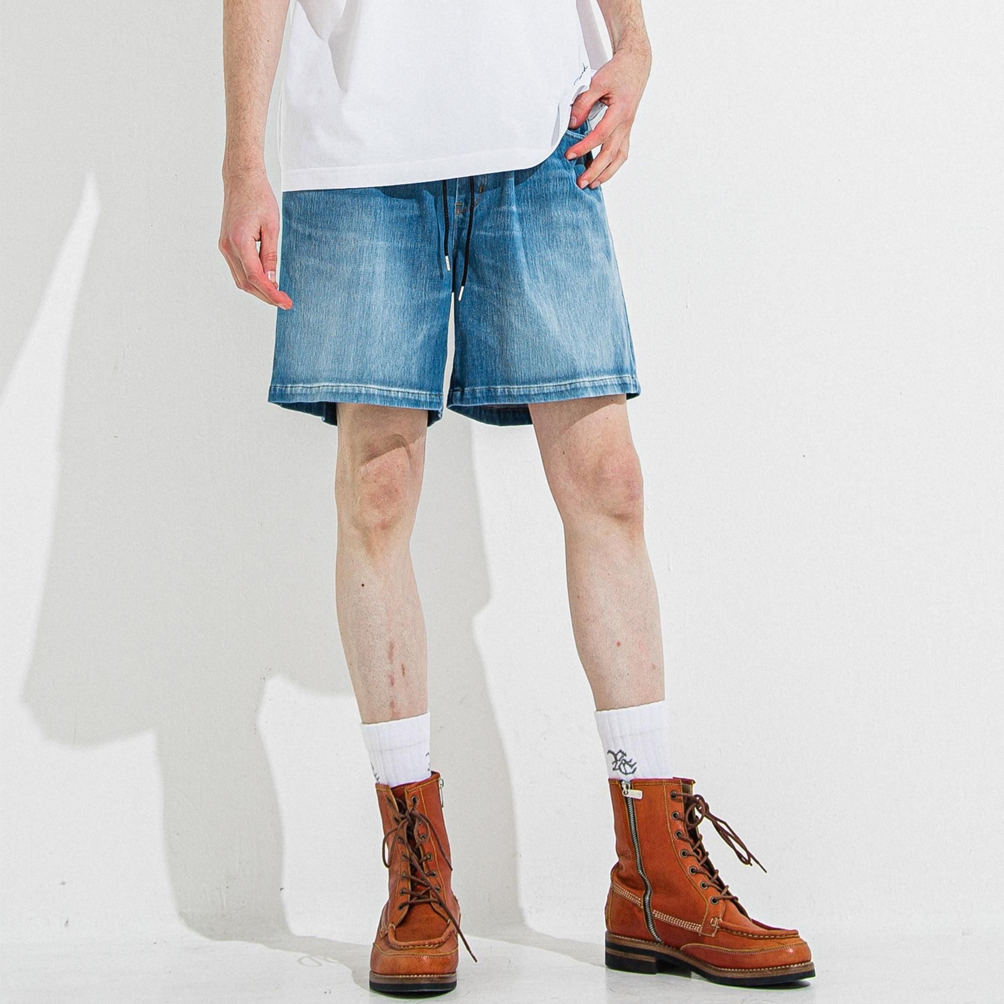<img class='new_mark_img1' src='https://img.shop-pro.jp/img/new/icons1.gif' style='border:none;display:inline;margin:0px;padding:0px;width:auto;' />DENIM JERSEY  SHORTS LIND