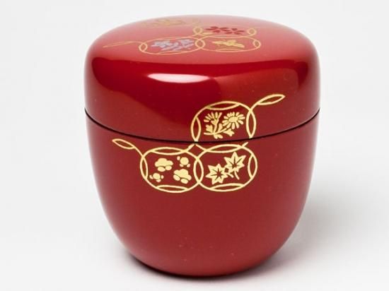 ⑤茶道具の棗としても★可憐な花のポット★新品 ③茶道具の棗としても☆可憐な花のポット☆