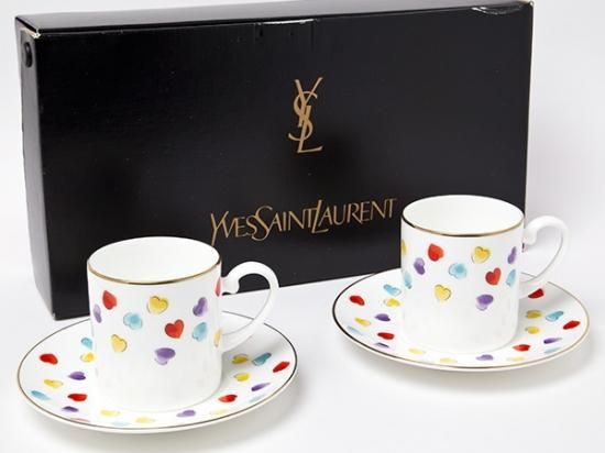 イヴ・サンローラン カップソーサー 食器 イヴサンローラン カップ&ソーサー 2客セット - メルカリ