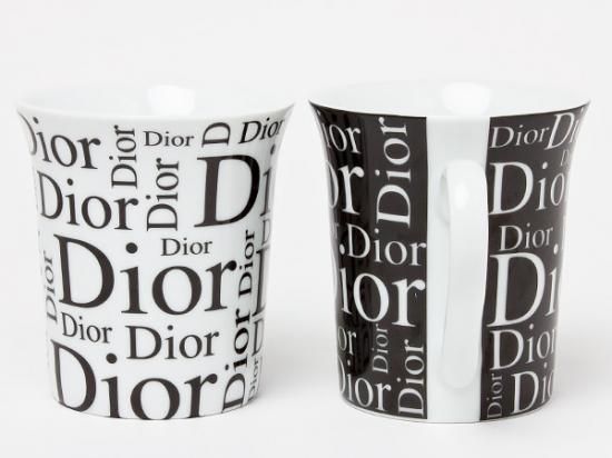 送料無料】クリスチャンディオール ペアマグカップ(ロゴ柄) dior-02