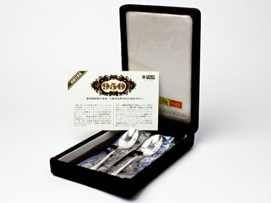 luckywood】純銀製 スプーン2本