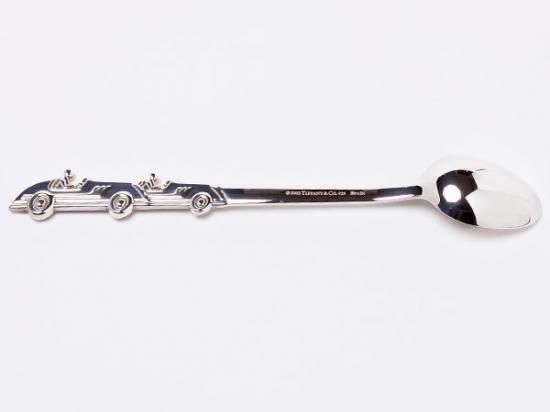 【美品】TIFFANYティファニーシルバー925スプーン食器車レーシングカー TIFFANY。ティファニー。シルバー銀製。スプーン。食器。車