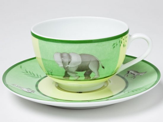 送料無料】エルメス/HERMES アフリカ グリーン ティーカップ