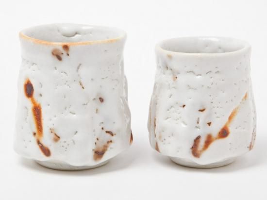 陽明庵 茶陶 新品未使用 送料無料】美濃焼 陽明庵 加藤直彦作 夫婦湯呑/お茶のふじい