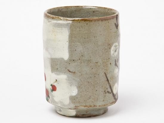 虎渓山　水月窯　荒川豊蔵　紅白梅の茶碗 Yahoo!オークション - 人間国宝 荒川豊蔵 水月窯 虎渓山 紅白梅