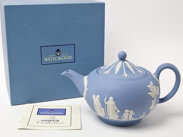 送料無料】WEDGWOOD ウェッジウッド ジャスパー ティーポットお茶の