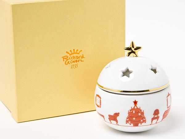今年の新作から定番まで！ ワケあり処分品特価＞リチャードジノリ キャンドルホルダーお茶 小物入れ
