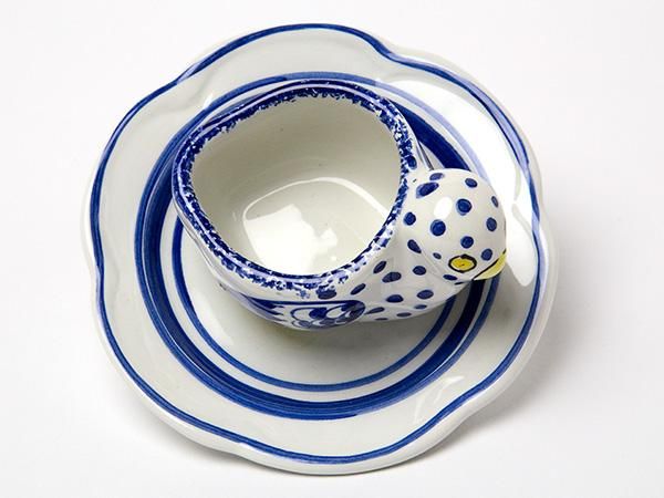 送料無料】ティファニー エッグスタンド 可愛い小鳥モチーフお茶の