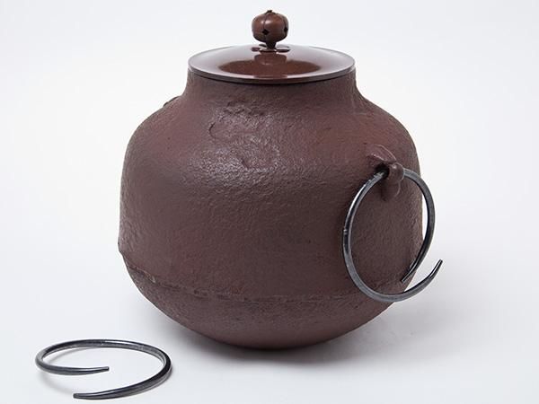 送料無料】阿弥陀釜 佐藤紹慶作 鬼面鐶付 お茶のふじい・藤井