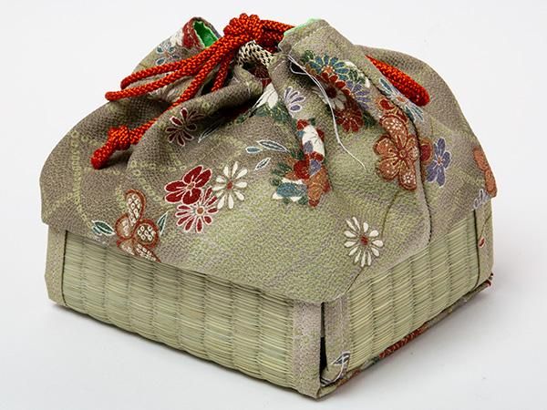 送料無料】井草花柄茶籠セット長角（野点セット）/お茶のふじい