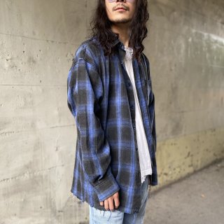 Cut Off Over Check Shirt