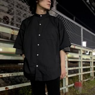 Stand Collar Over S/S Shirt