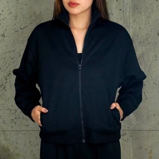 Stand Collar Zip Jacket(matching cloth)
