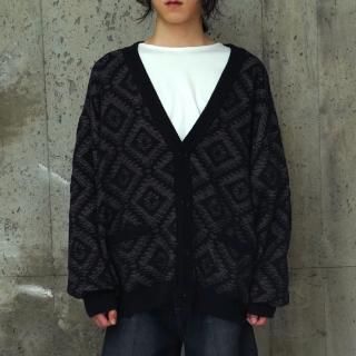 Jacquard Knit Cardigan
