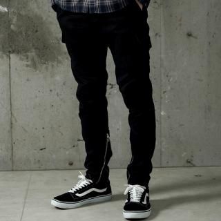 Cargo Skinny Zip Pants