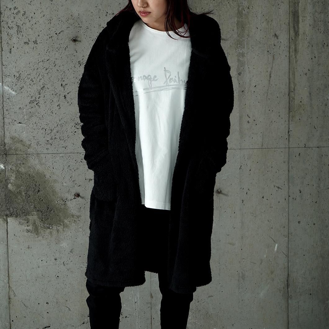 Sherpa Long Hooded Cardigan - MOONAGE DEVILMENT PRIVATE WEB STORE