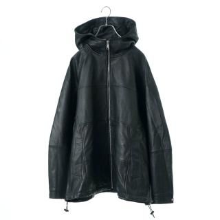 Hooded Leather Jacket