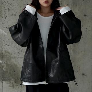 Hooded Leather Jacket