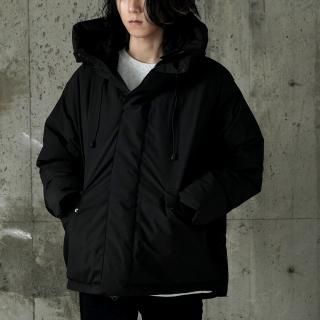 Hooded Over Half Coat



