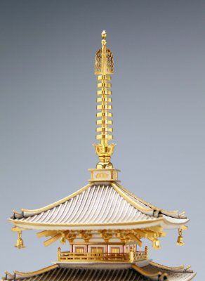 銀製 五重塔 - TAKEHIKO - 武比古 - 日本の伝統工芸・関工芸株式会社
