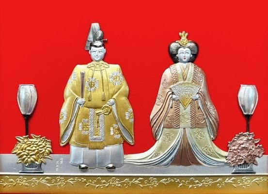 純銀八角額 みやび雛 5号 - TAKEHIKO - 武比古 - 日本の伝統工芸 純銀八角額 みやび雛 5号 - TAKEHIKO - 武比古 - 日本の伝統工芸