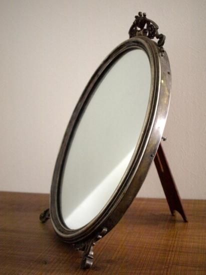 アンティーク オーバルミラー Berndorf Metalware Factory - Baum's