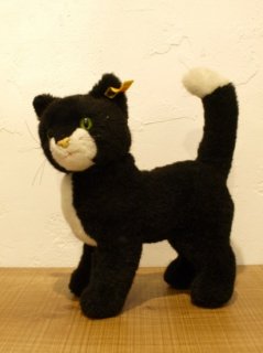 ヴィンテージ シュタイフ社 黒いねこ STEIFF BLACK CAT