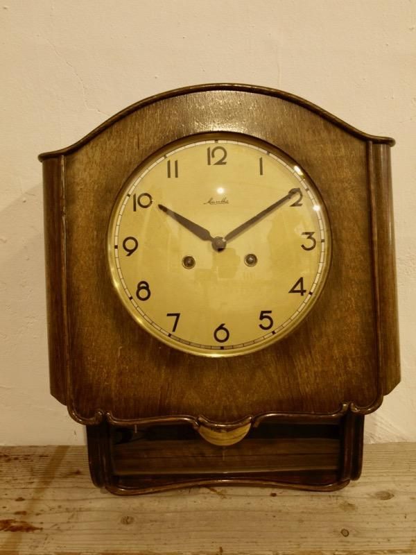 アンティーク時計 マウテ Mauthe ゼンマイ式 置時計 ドイツ製