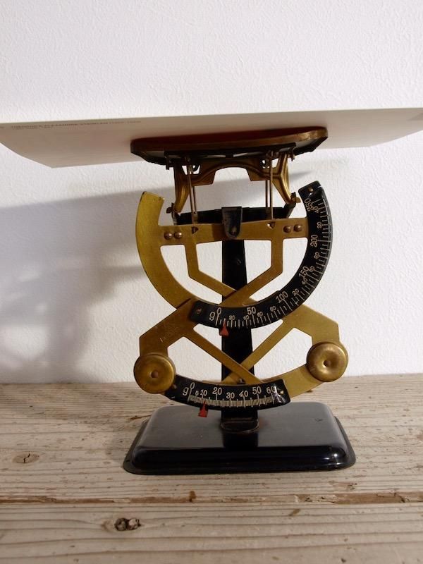 アンティークレタースケール フランス ドイツ 上皿秤 【Antiques