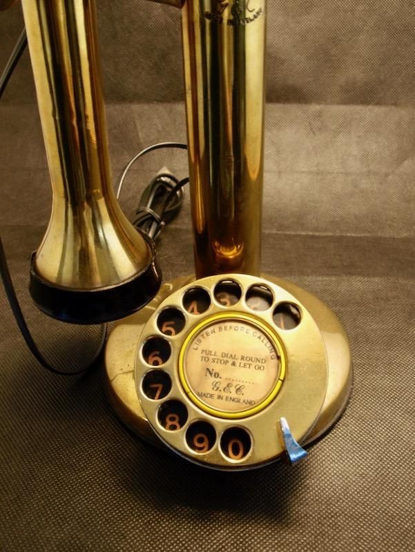 英国ゼネラル・エレクトリック社 卓上電話機 Candlestick Phone