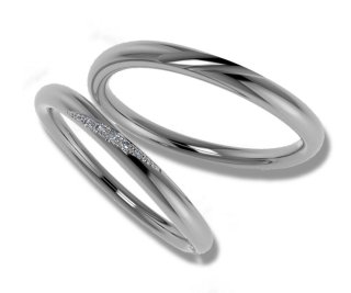 結婚指輪 PT950 - ブライダルリング