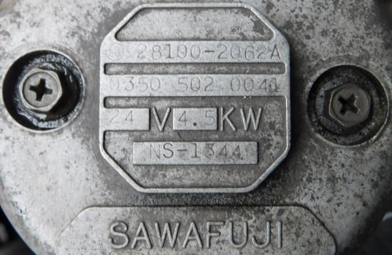 ○スターター○澤藤 日野レンジャー用 0350-502-0041/28100-2062A【 中古品［程度B］・コア返却不要】 - スターター・オルタネーター・コンプレッサー電装品専門店  MVリパーツ社【WEBショップ】mvreparts