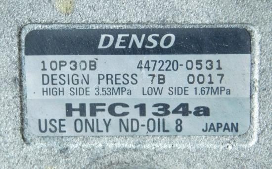 送料無料】○コンプレッサー○デンソー 冷凍機用 447220-0531【中古品