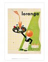 Olle Eksell ミニポスター b) オレンジ君の春　Loranga1947
