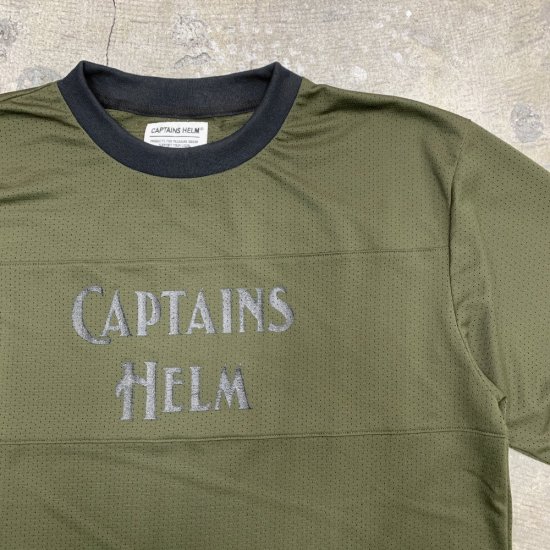 CAPTAINS HELM / キャプテンズヘルム】#LOGO MESH L/S TEE