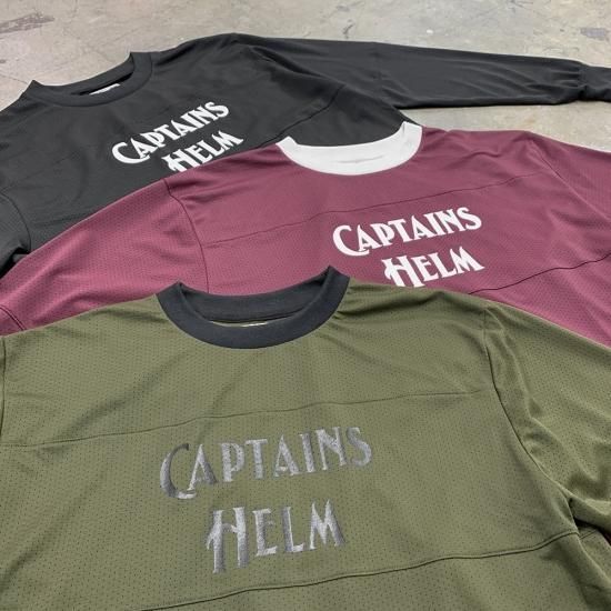 CAPTAINS HELM / キャプテンズヘルム】#LOGO MESH L/S TEE