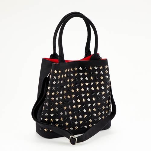 スタッズバッグ Gサイズ HOSHI×ブラック×ミックス×レッド