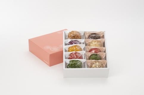 H-202】花咲かりん＆チョコかりん詰め合わせ箱入り（10個入り） - 花咲