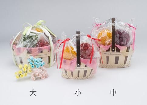 W-302】カゴ入りかりん （中） 花咲かりん7個入り - 花咲かりん