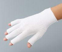 アズピュアインナー手袋（フィンガーカットタイプ）1双当たり162円4-1057-01