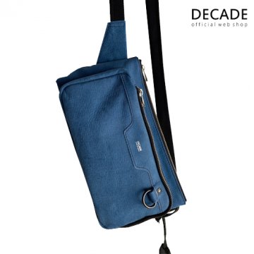デニムレザー・スクエアボディバッグ Denim Leather Body Bag (DCD-01255D)