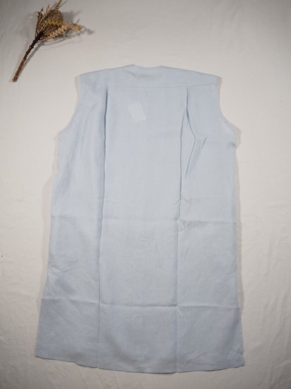 HONNETE  NO COLLAR SHIRTS DRESS [LT BLUE GREY] OP17 2